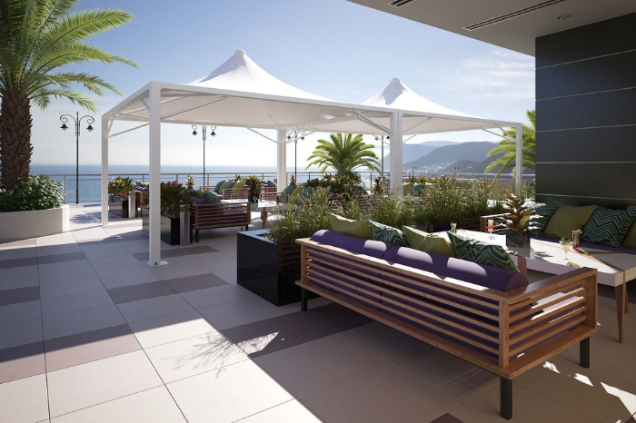 gazebo per attività commerciali