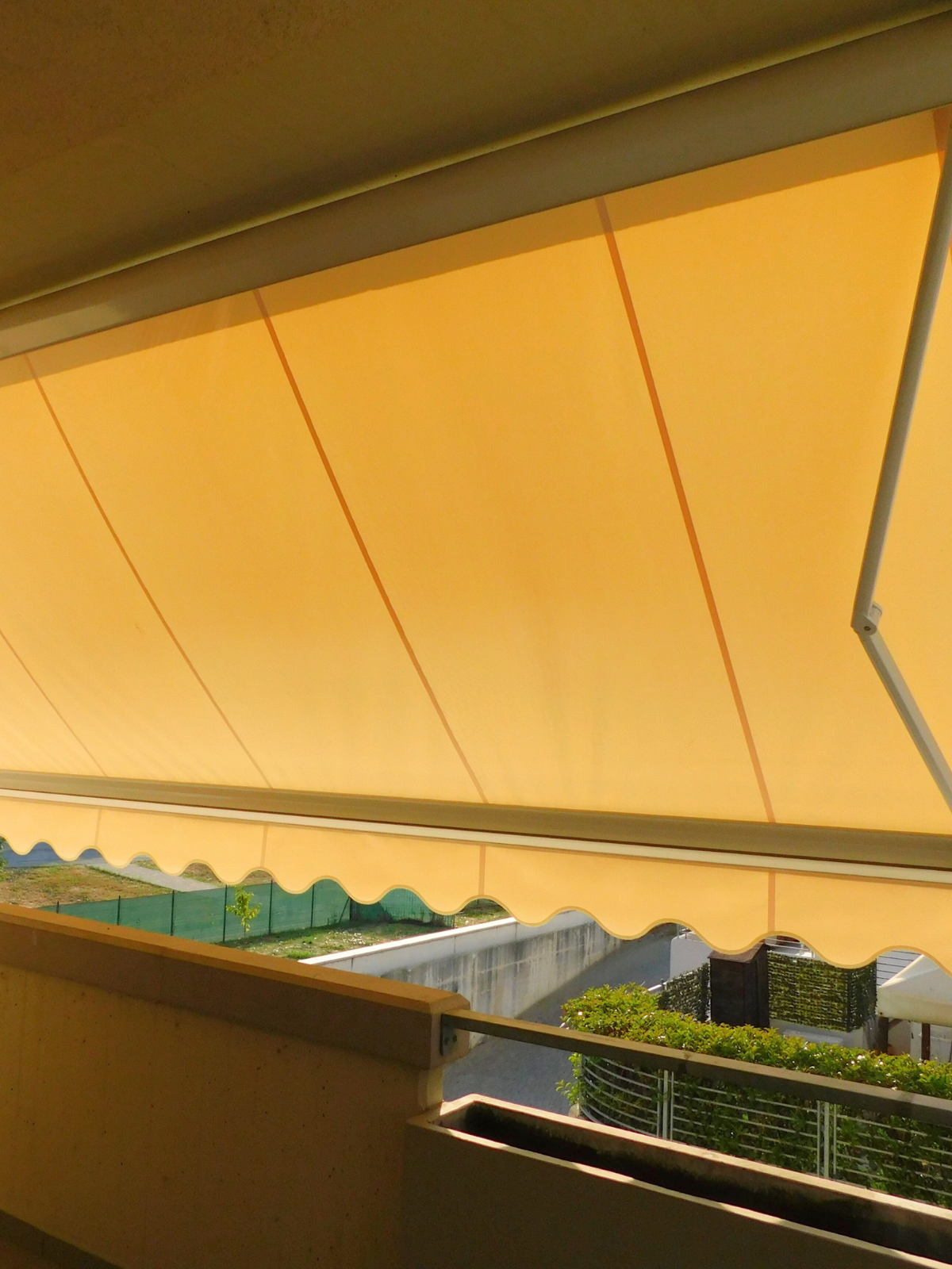 tenda da sole con sensore vento